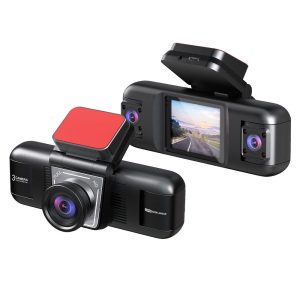 4Lens 1080P FHD 3in1 Car Dash Camera IPS Screen G-sensor Parking Car Black Box with Night Vision & Real 4 View Layout in Screen